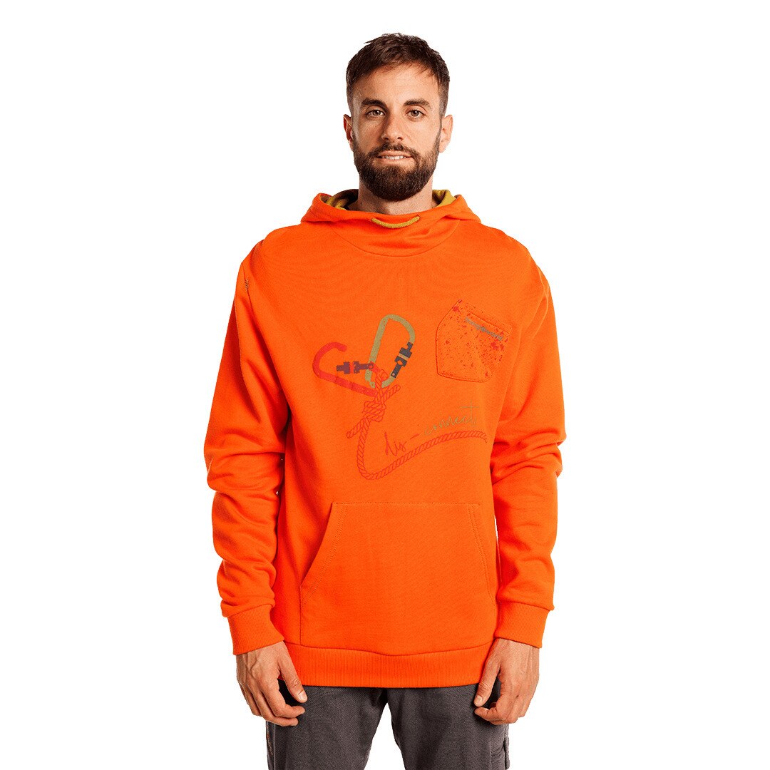 Imagen 3 de Sudadera de hombre Disconnect Trangoworld - Rojo Teja Rojo Teja