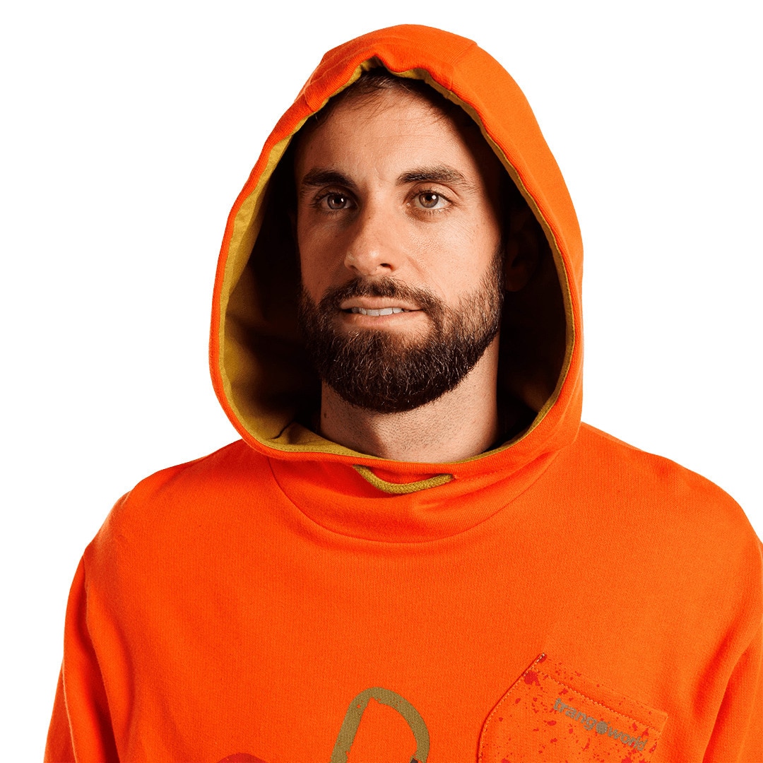 Imagen 5 de Sudadera de hombre Disconnect Trangoworld - Rojo Teja Rojo Teja