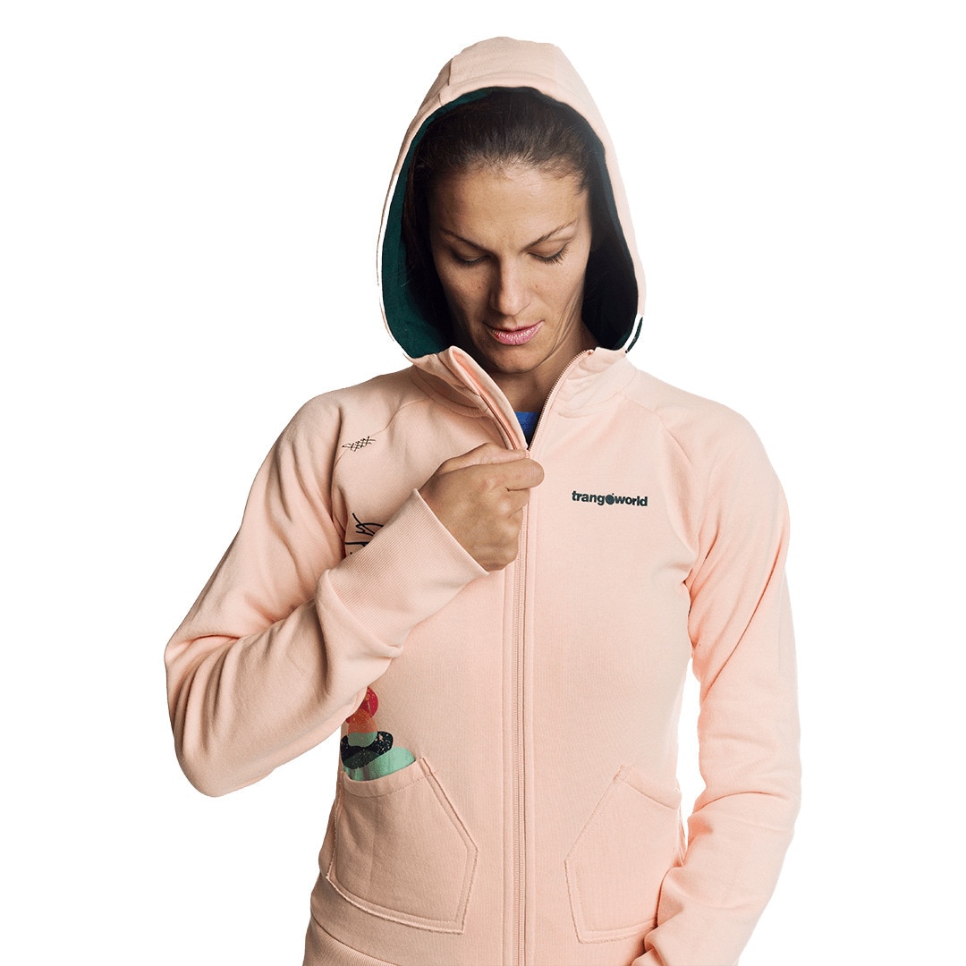 Chaqueta de mujer Serenity Trangoworld - Rosa claro Rosa claro-5