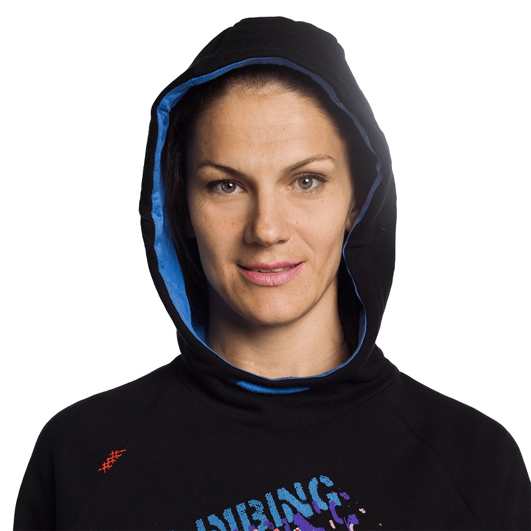 Sudadera de mujer Rosendal Trangoworld - Negro / Azul Negro / Azul-5