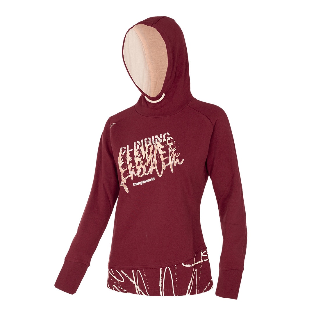 Sudadera de mujer Rosendal Trangoworld - Burdeos Burdeos-1