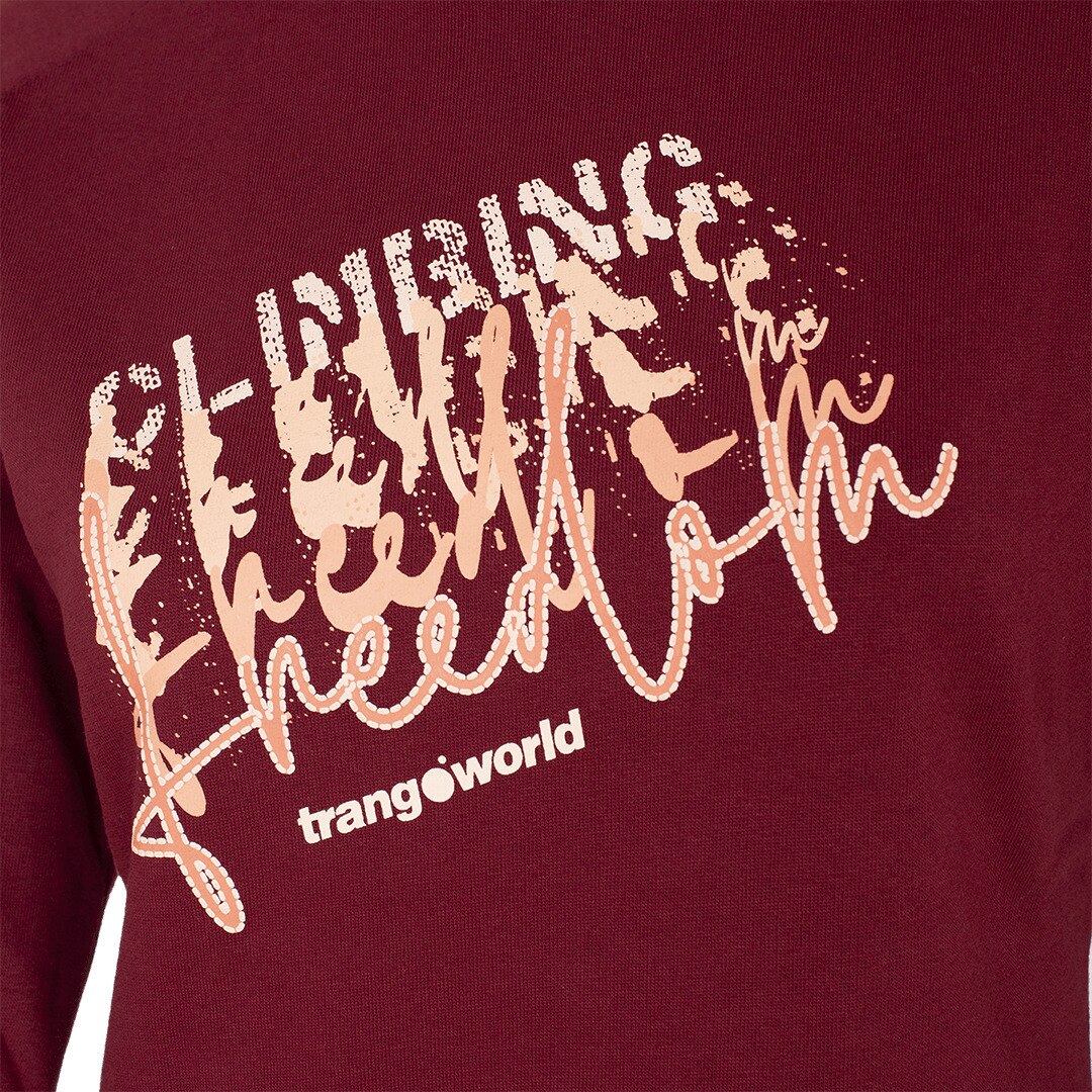 Sudadera de mujer Rosendal Trangoworld - Burdeos Burdeos-2