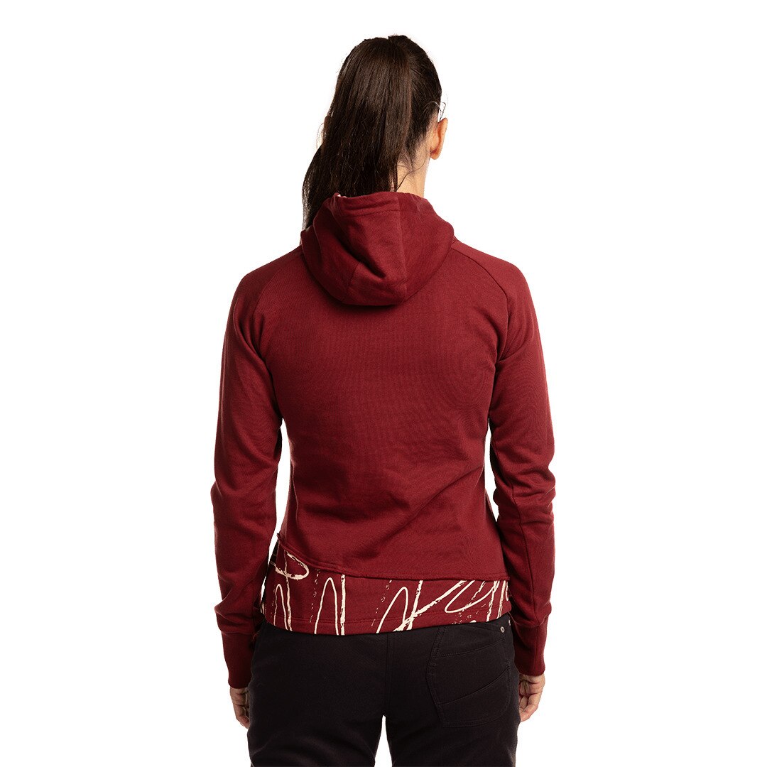 Sudadera de mujer Rosendal Trangoworld - Burdeos Burdeos-4