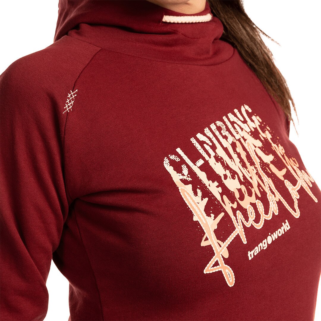 Sudadera de mujer Rosendal Trangoworld - Burdeos Burdeos-5
