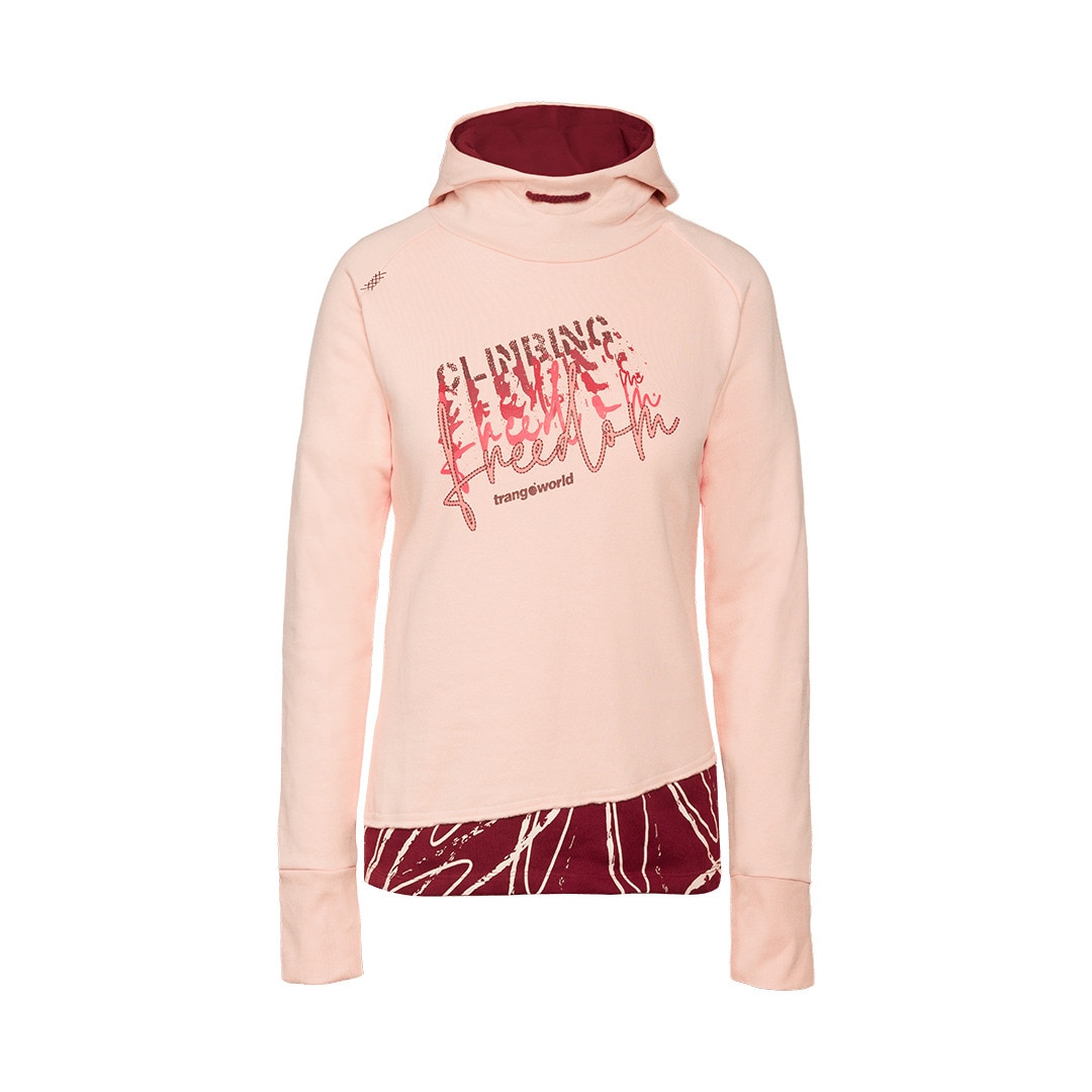 Sudadera de mujer Rosendal Trangoworld - Rosa claro Rosa claro-1