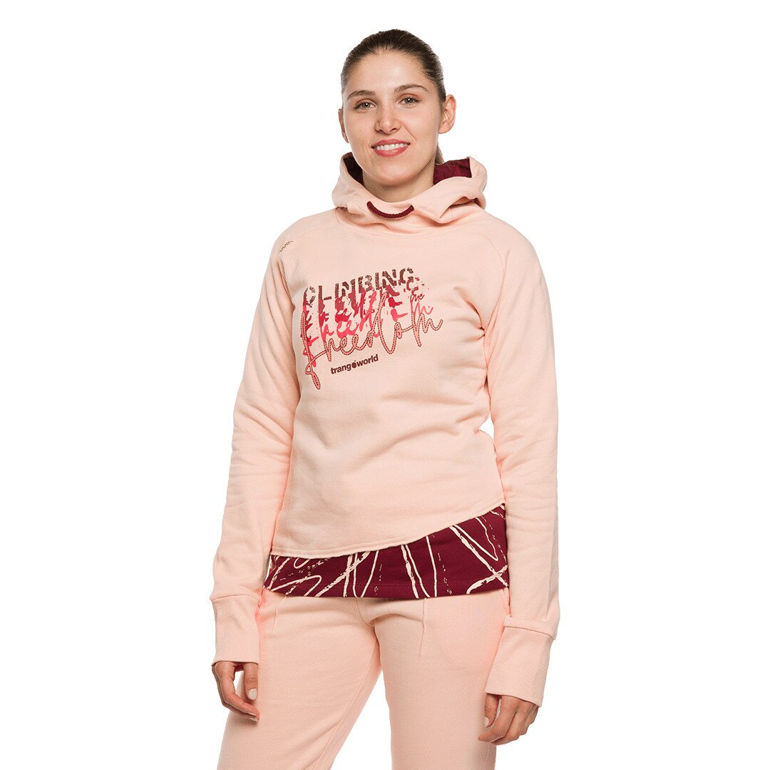 Sudadera de mujer Rosendal Trangoworld - Rosa claro Rosa claro-3