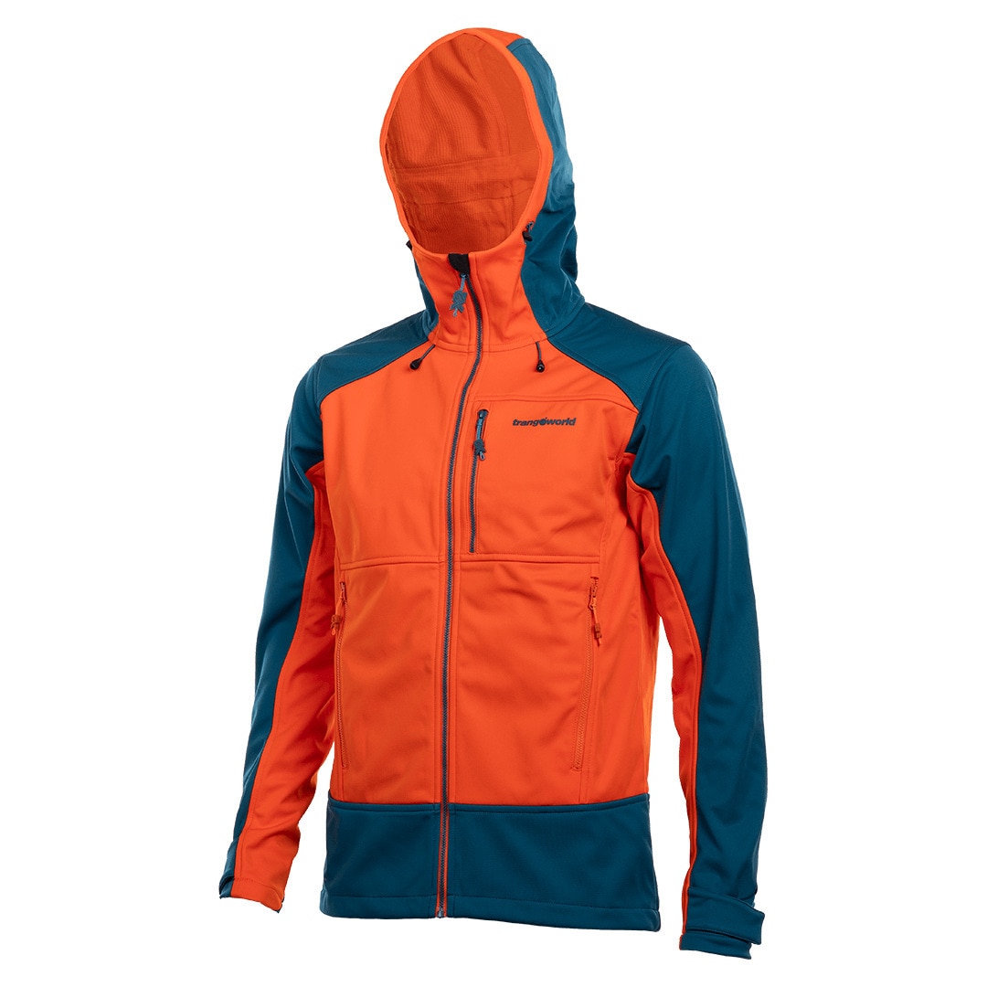 Imagen 1 de Chaqueta de hombre Trx2 soft pro dr Trangoworld - Naranja / Azul marino Naranja / Azul marino