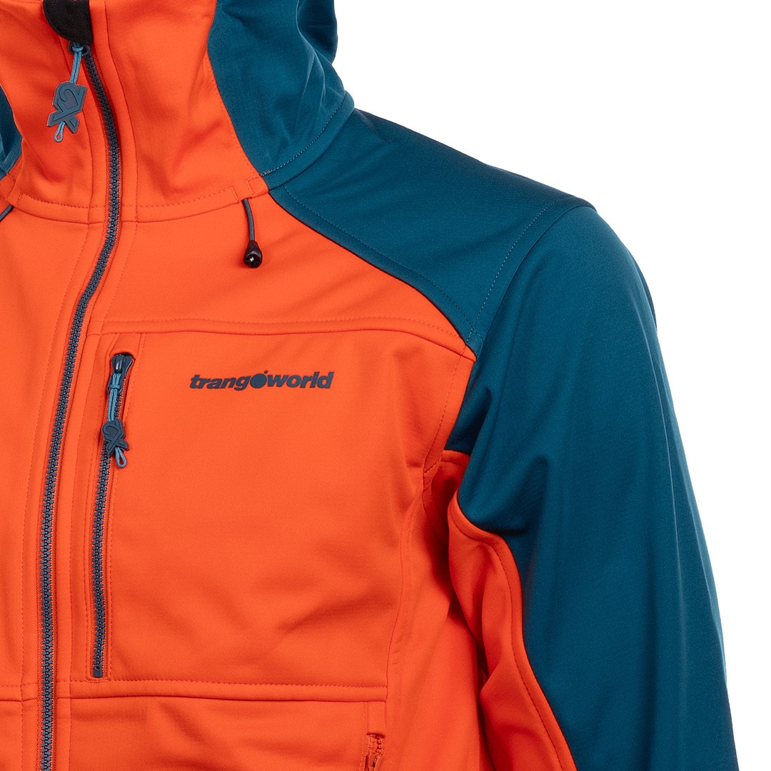 Imagen 2 de Chaqueta de hombre Trx2 soft pro dr Trangoworld - Naranja / Azul marino Naranja / Azul marino