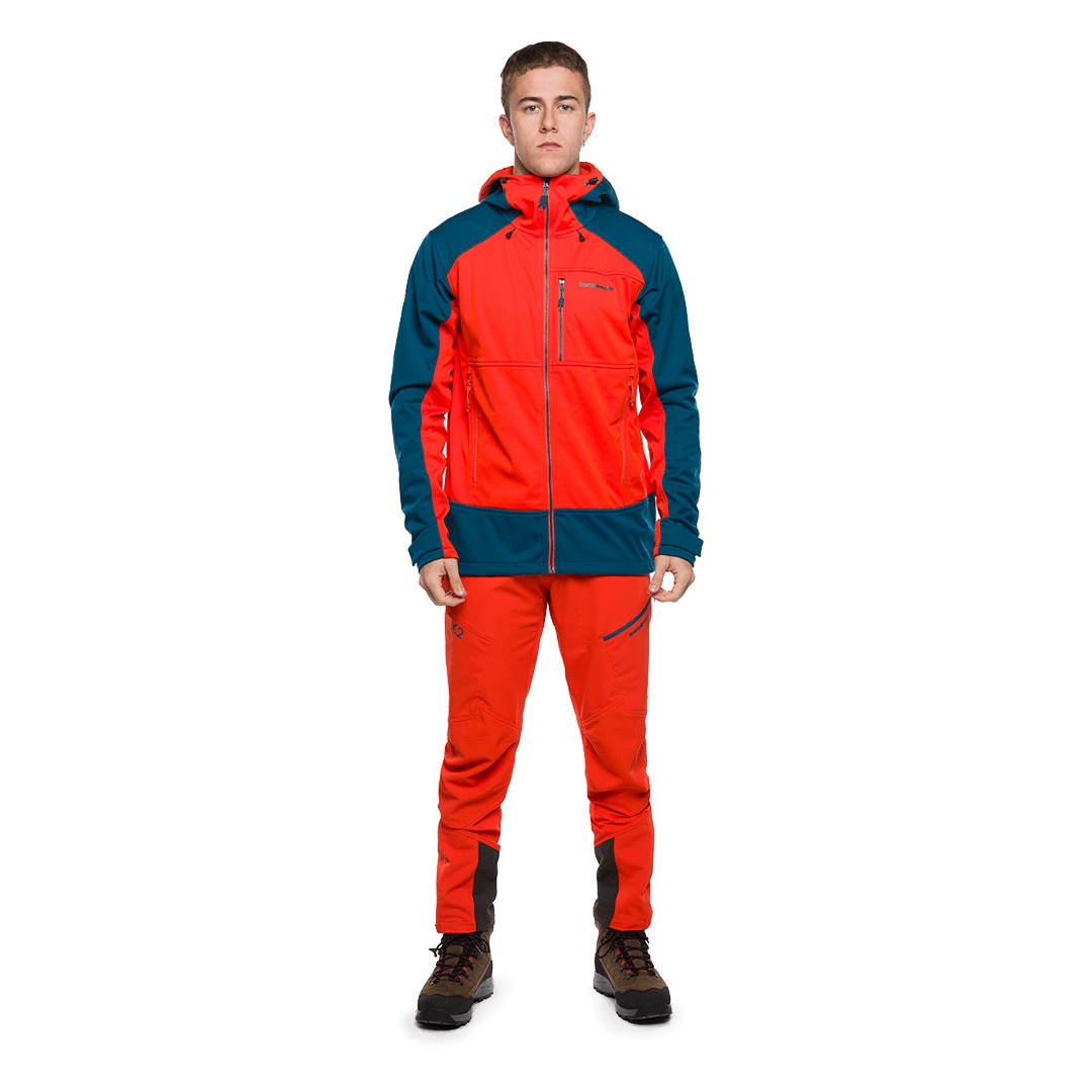 Imagen 6 de Chaqueta de hombre Trx2 soft pro dr Trangoworld - Naranja / Azul marino Naranja / Azul marino