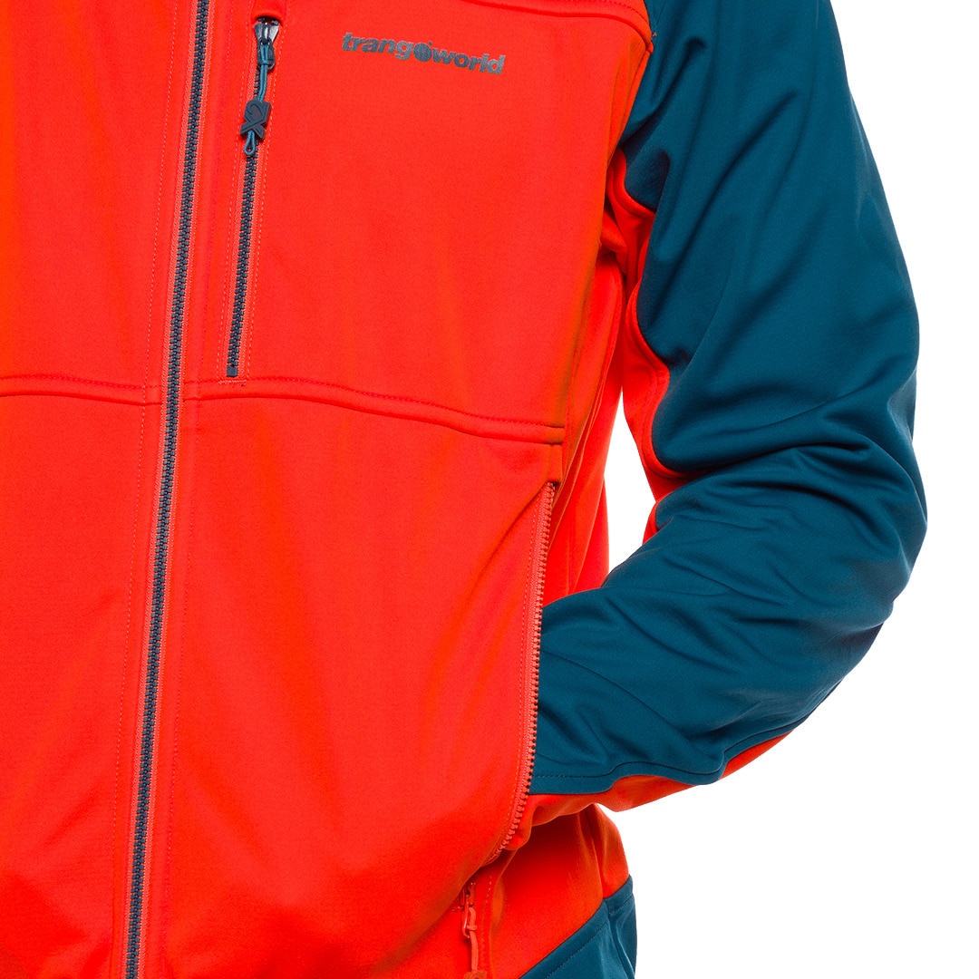 Imagen 10 de Chaqueta de hombre Trx2 soft pro dr Trangoworld - Naranja / Azul marino Naranja / Azul marino