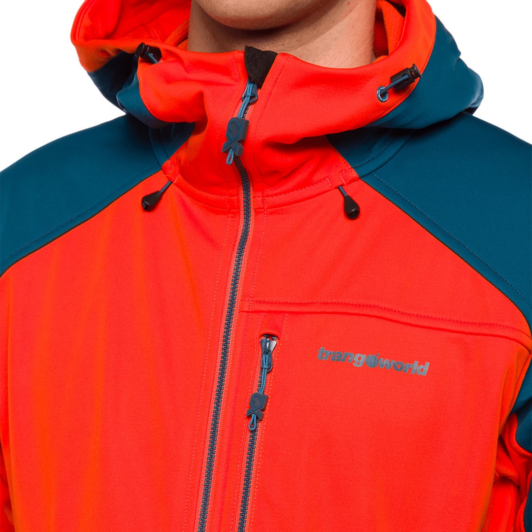 Imagen 11 de Chaqueta de hombre Trx2 soft pro dr Trangoworld - Naranja / Azul marino Naranja / Azul marino