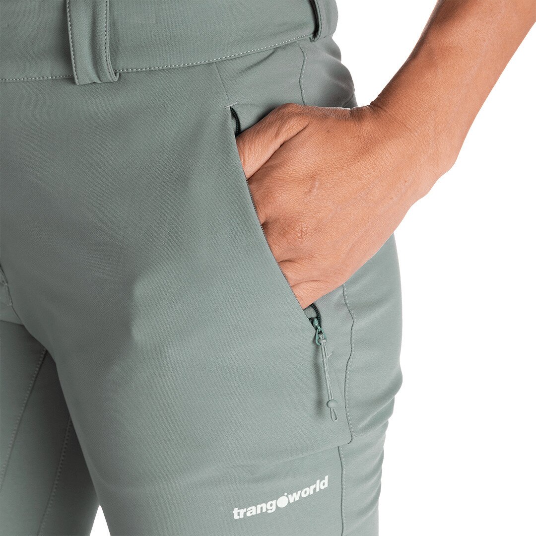 Pantalón largo de mujer Olukai dr Trangoworld - Verde claro Verde claro-5