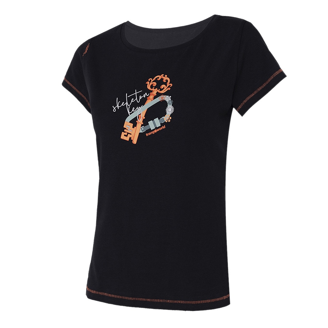 Camiseta de mujer Keys Trangoworld - Naranja Negro-1