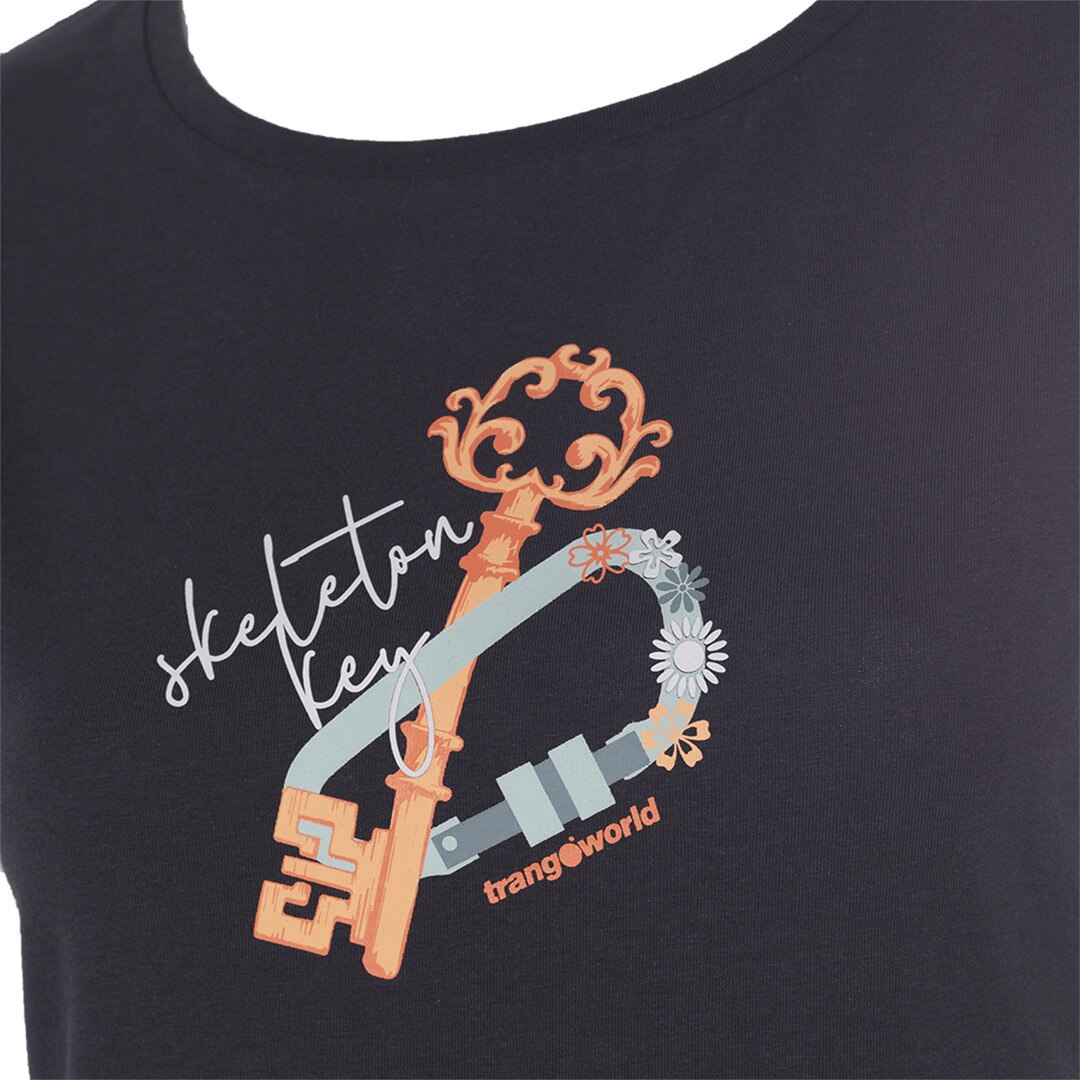 Camiseta de mujer Keys Trangoworld - Naranja Negro-2