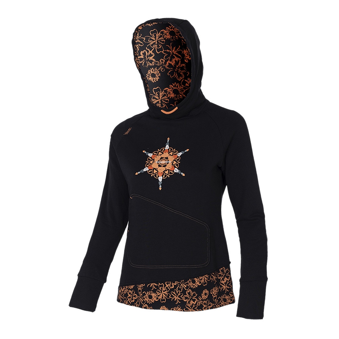 Sudadera de mujer Bucegi Trangoworld - Negro Negro-1