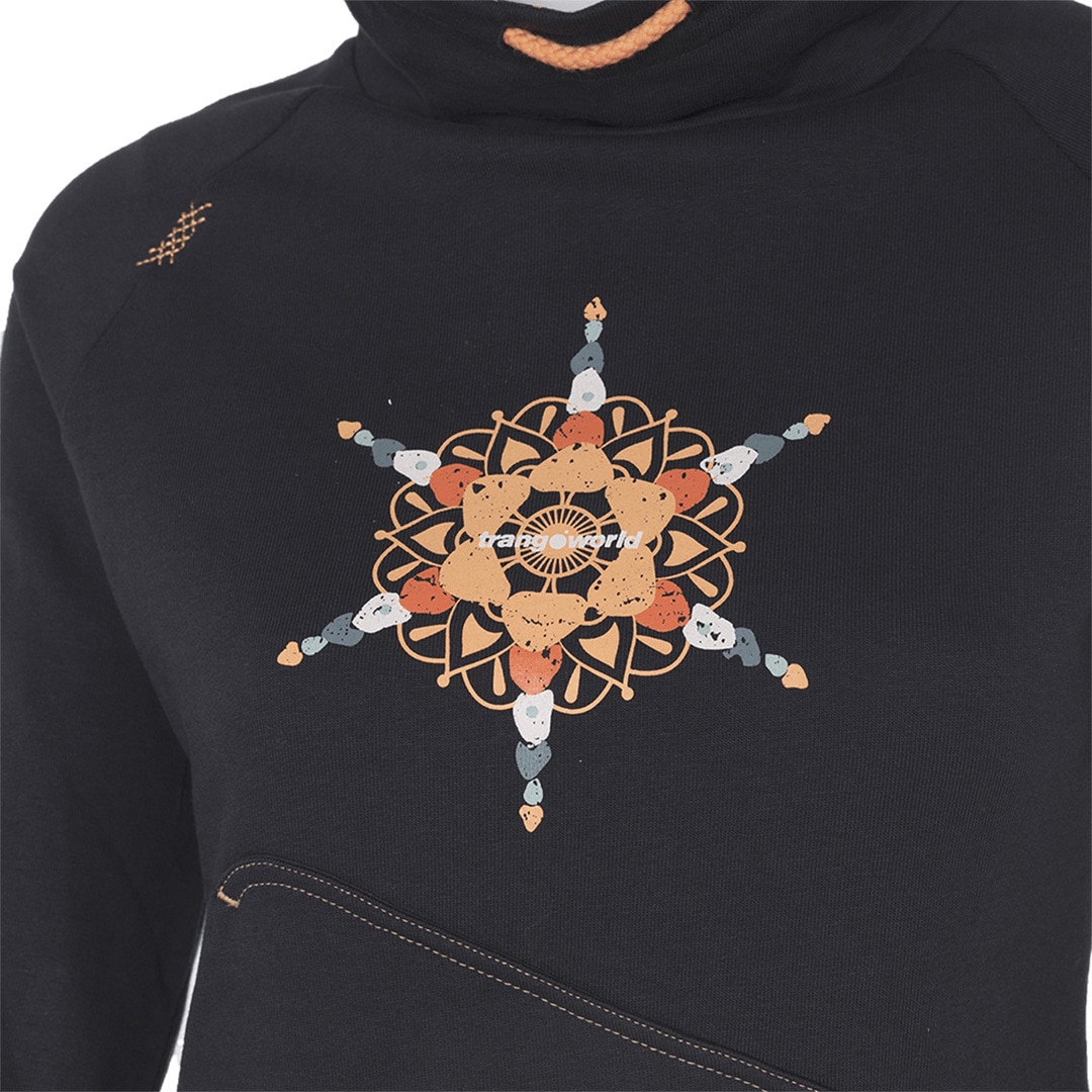 Sudadera de mujer Bucegi Trangoworld - Negro Negro-2
