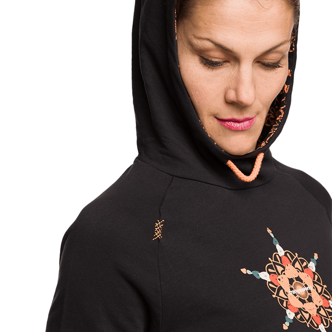 Sudadera de mujer Bucegi Trangoworld - Negro Negro-5
