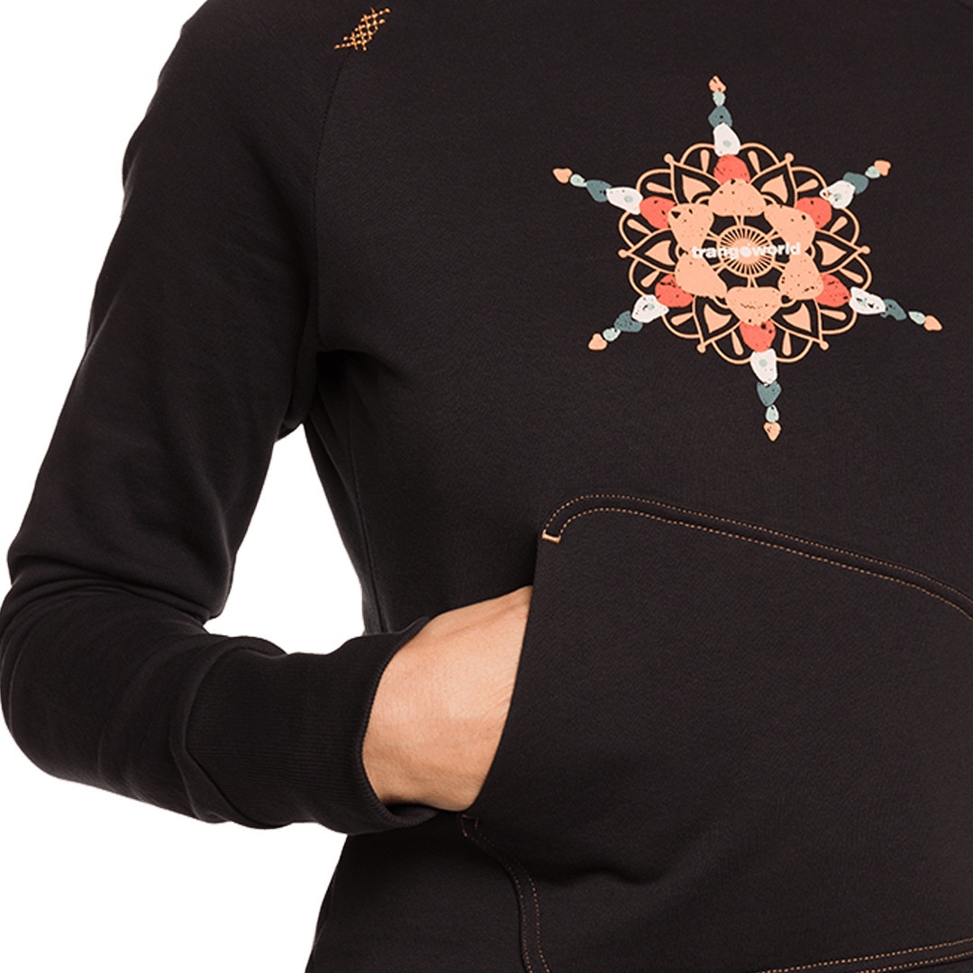 Sudadera de mujer Bucegi Trangoworld - Negro Negro-7