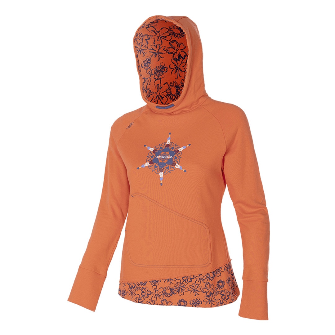 Sudadera de mujer Bucegi Trangoworld - Naranja Naranja-1