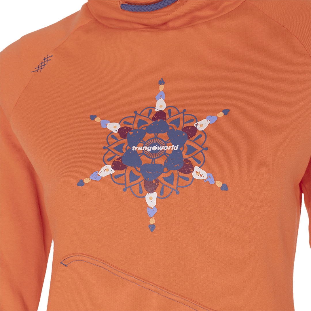 Sudadera de mujer Bucegi Trangoworld - Naranja Naranja-2