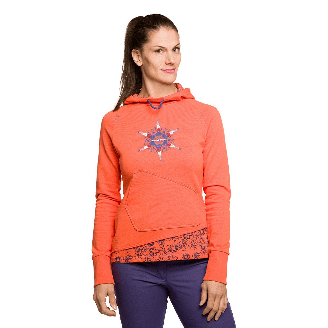 Sudadera de mujer Bucegi Trangoworld - Naranja Naranja-3
