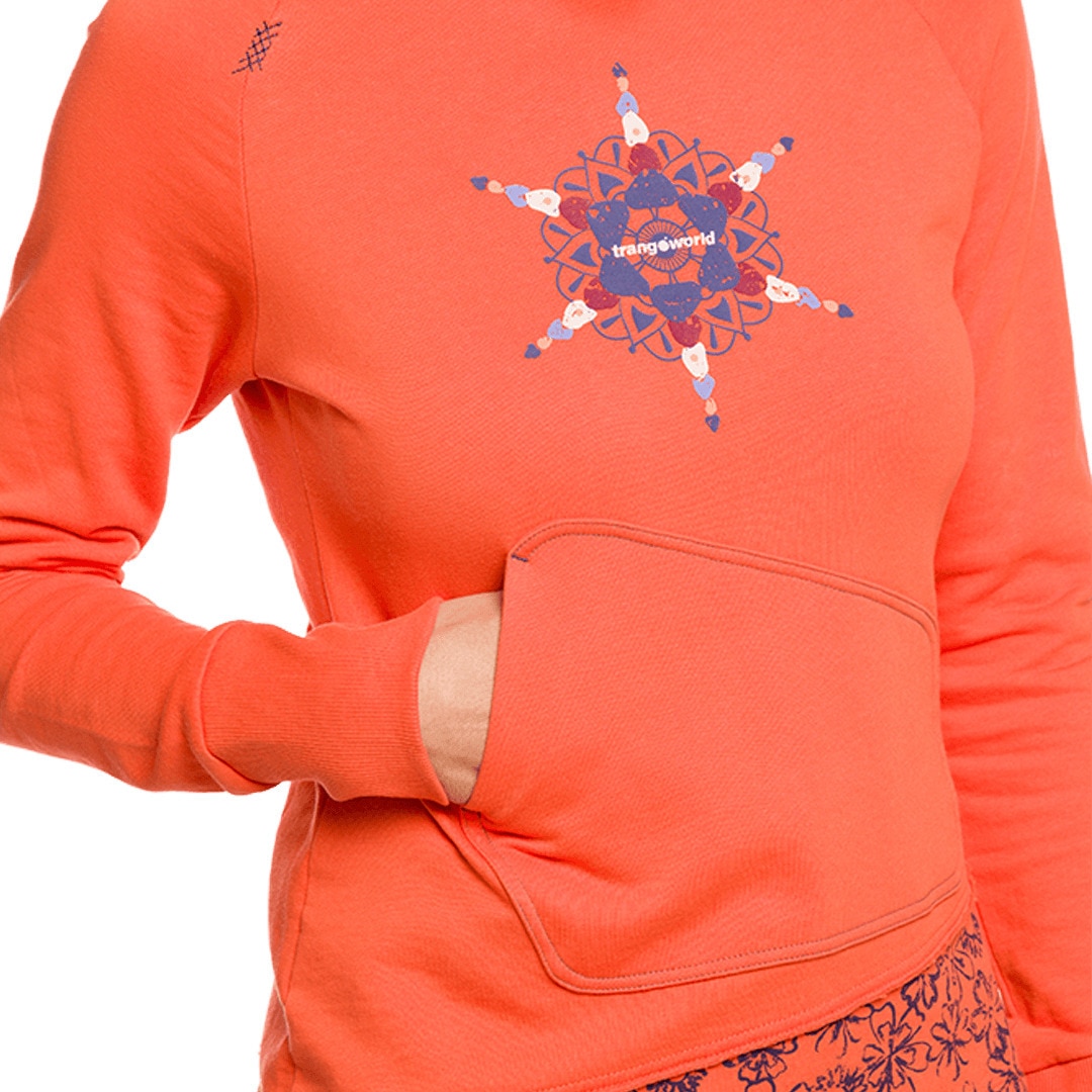 Sudadera de mujer Bucegi Trangoworld - Naranja Naranja-5