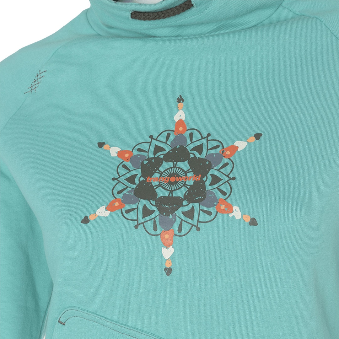 Sudadera de mujer Bucegi Trangoworld - Verde Verde-2