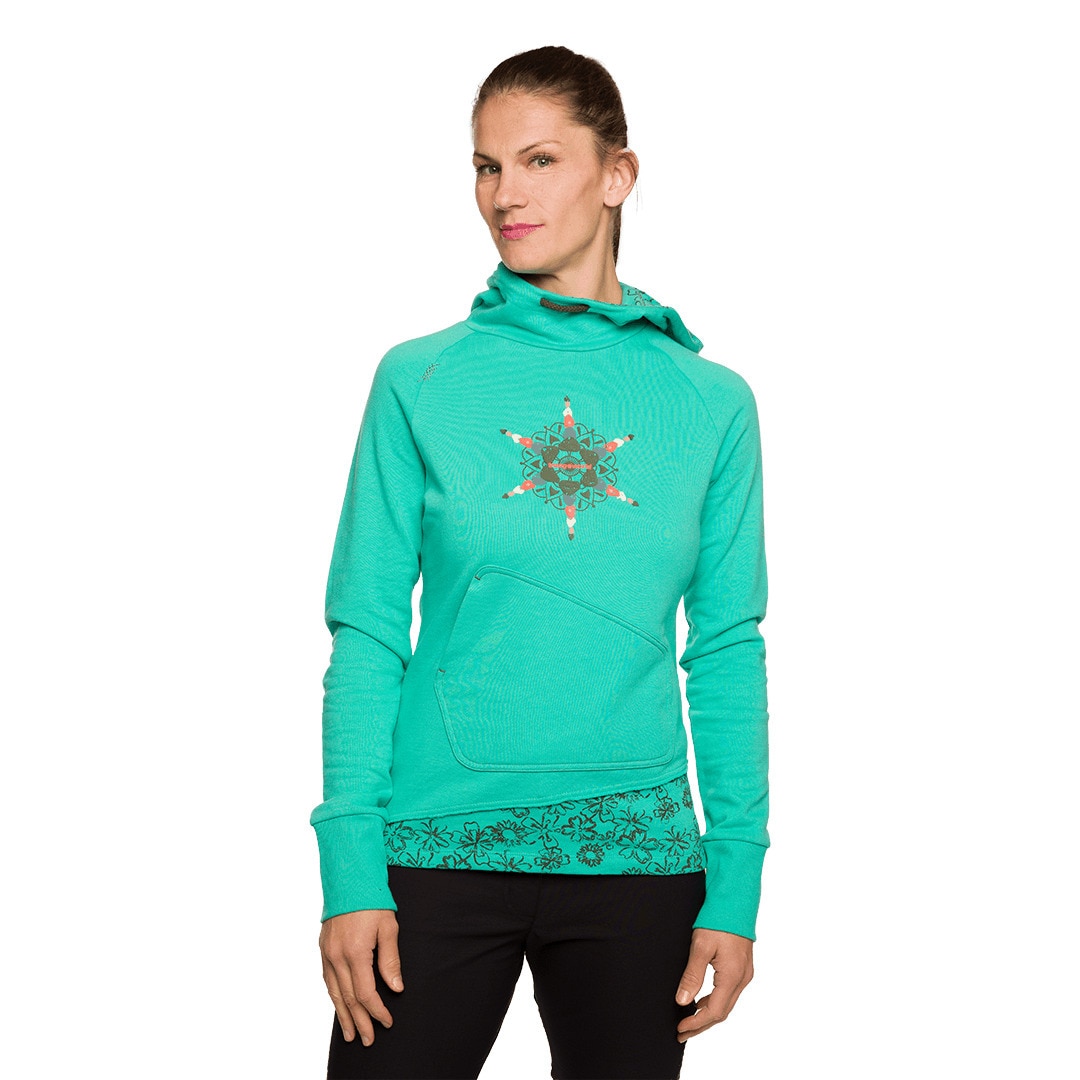 Sudadera de mujer Bucegi Trangoworld - Verde Verde-3