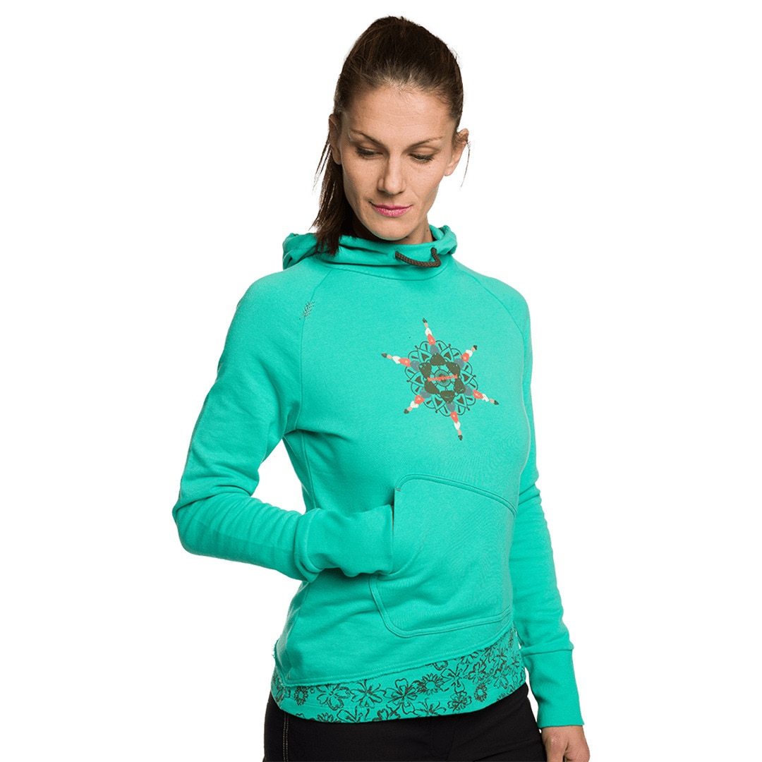 Sudadera de mujer Bucegi Trangoworld - Verde Verde-6