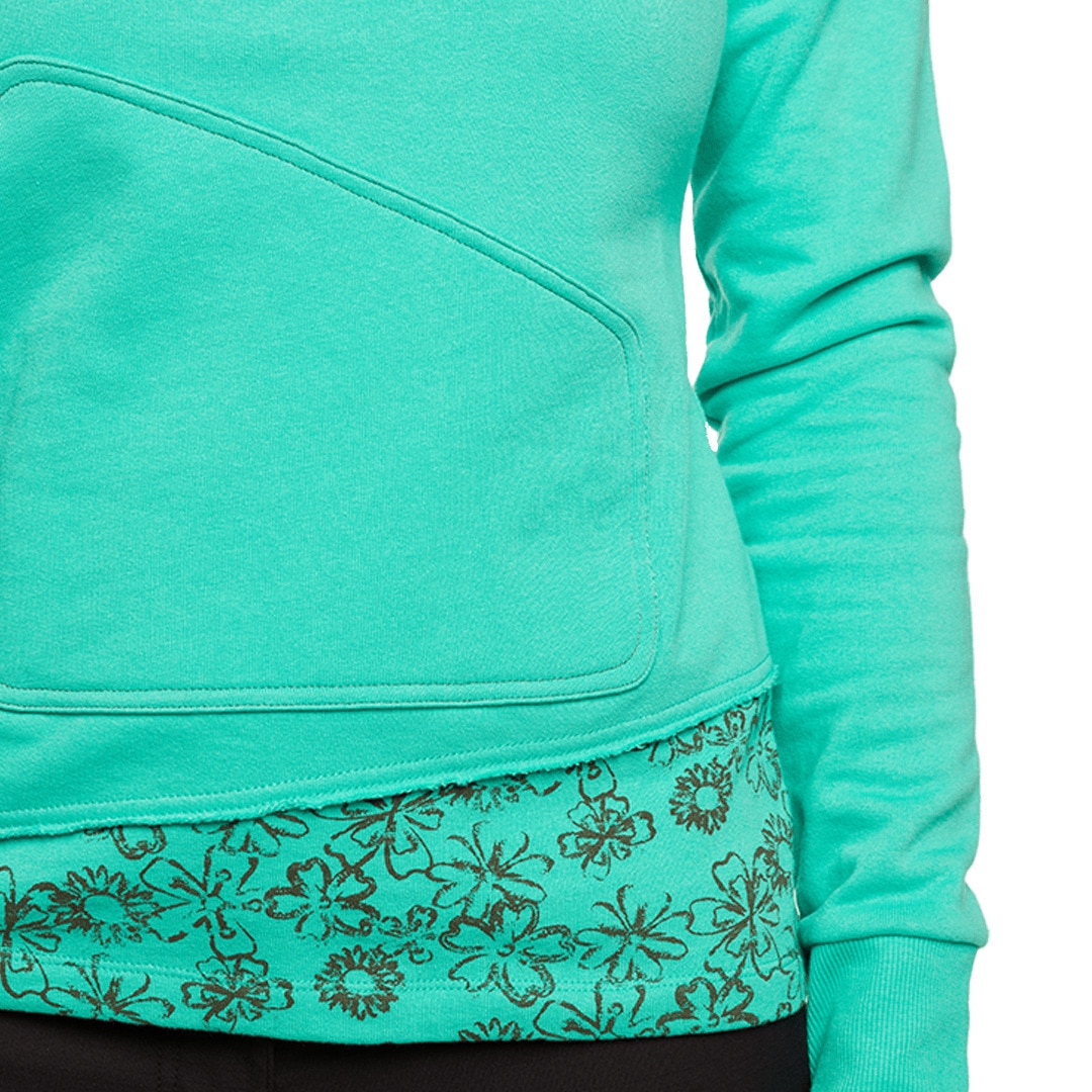 Sudadera de mujer Bucegi Trangoworld - Verde Verde-7