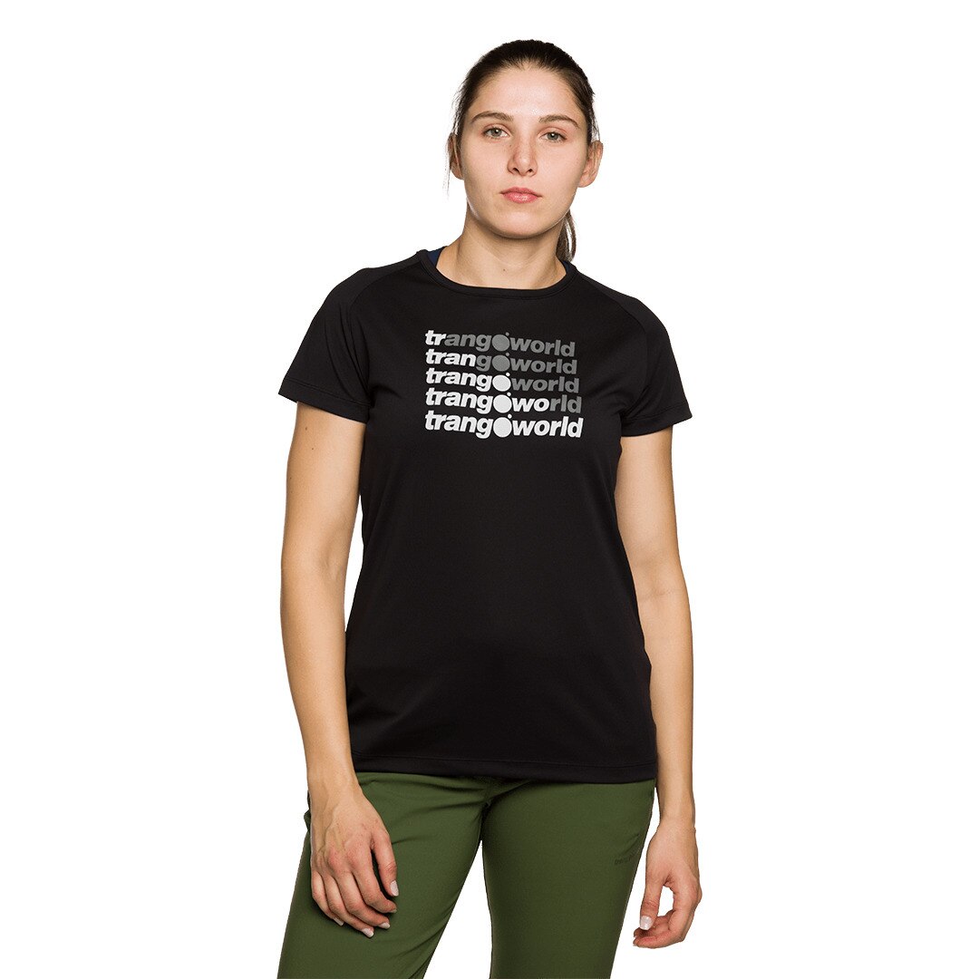 Camiseta de mujer Ohrid Trangoworld - Negro Negro-3