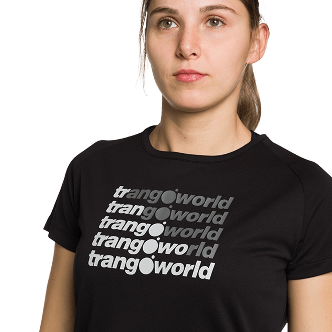 Camiseta de mujer Ohrid Trangoworld - Negro Negro-6