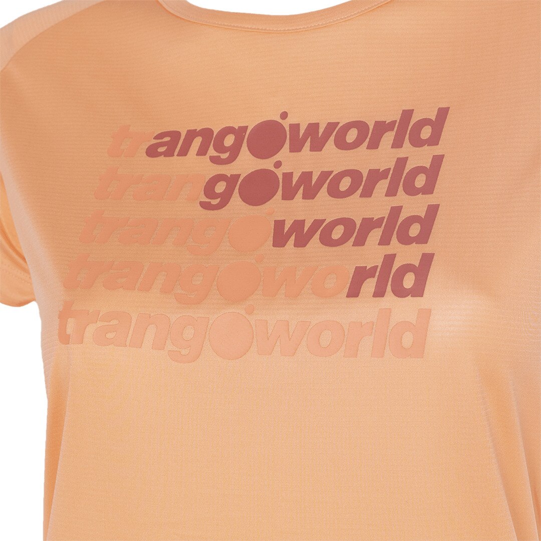 Camiseta de mujer Ohrid Trangoworld - Naranja claro Naranja claro-2