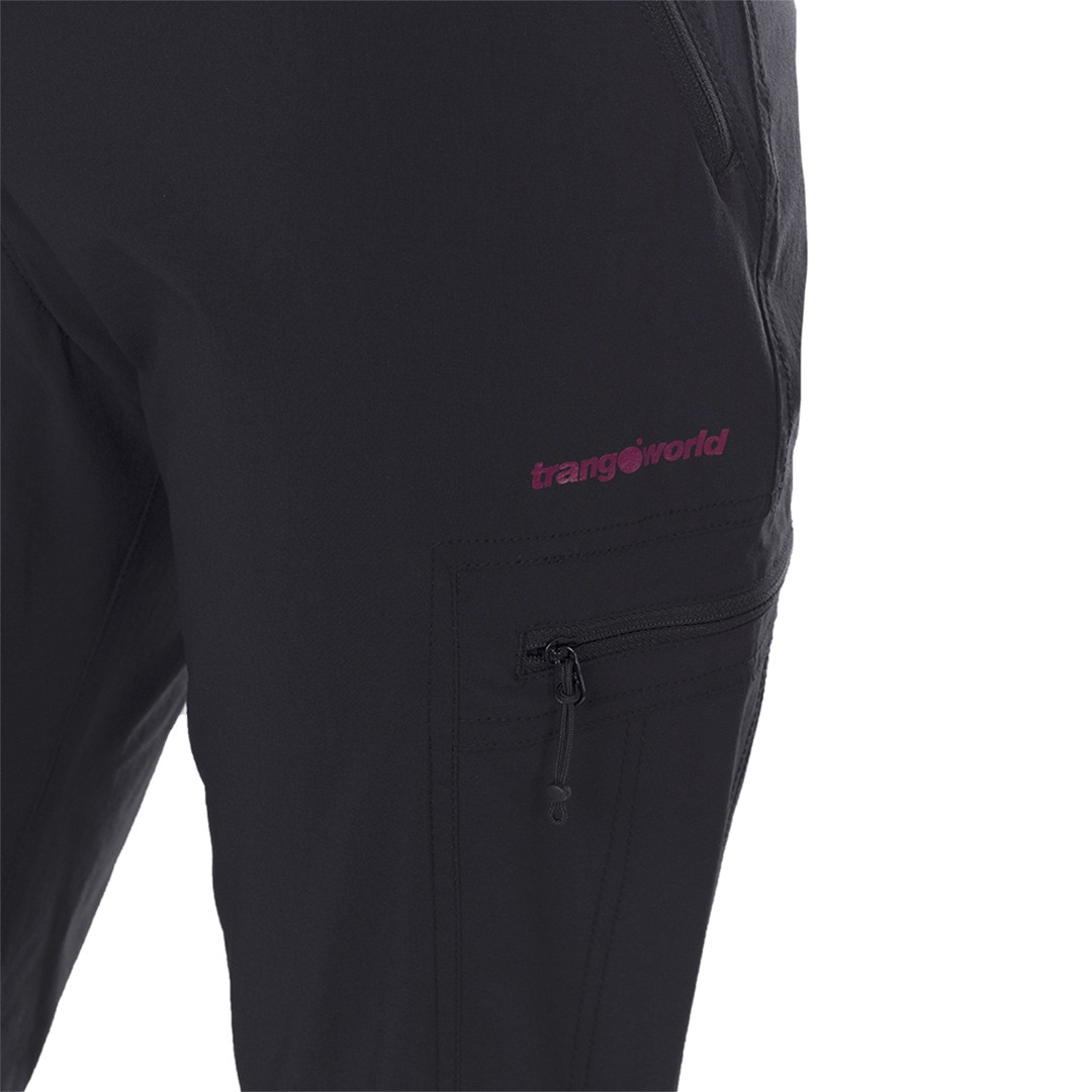 Pantalón largo de mujer Cumbal Trangoworld - Negro Negro-2