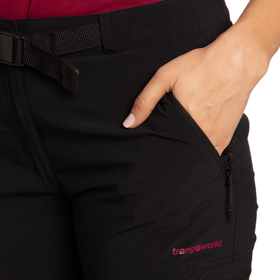 Pantalón largo de mujer Cumbal Trangoworld - Negro Negro-5