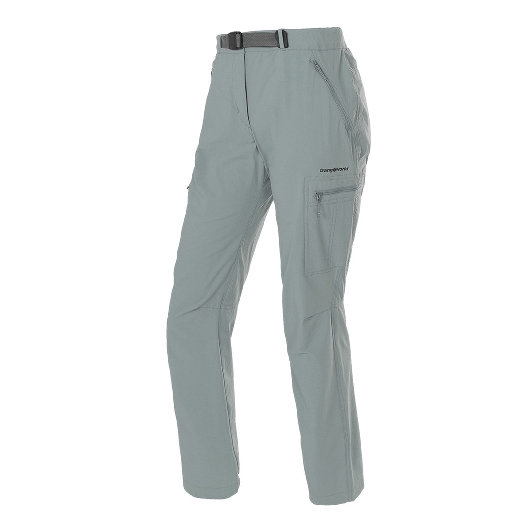 Pantalón largo de mujer Cumbal Trangoworld - Verde grisáceo Verde grisáceo-1