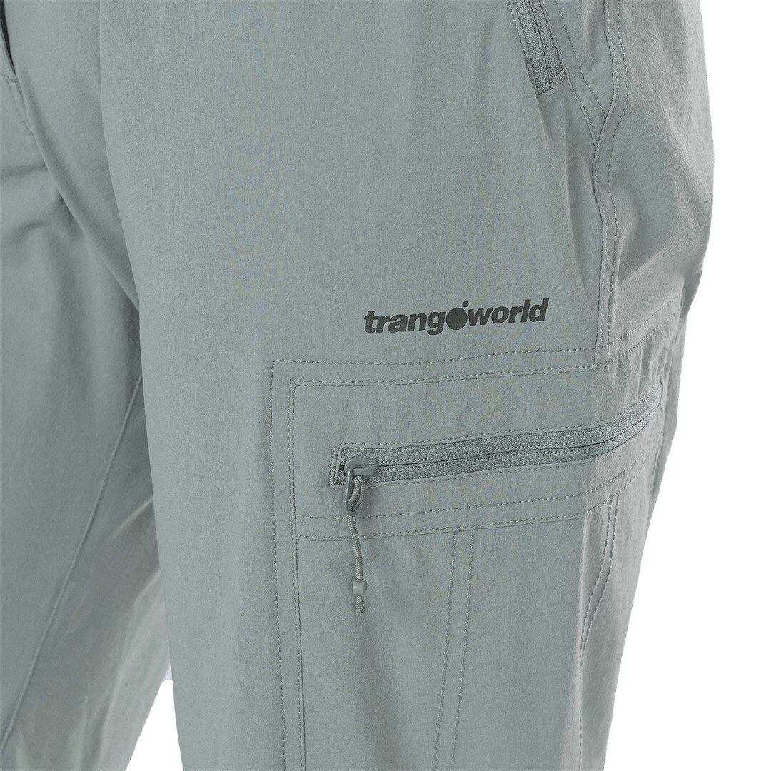 Pantalón largo de mujer Cumbal Trangoworld - Verde grisáceo Verde grisáceo-2