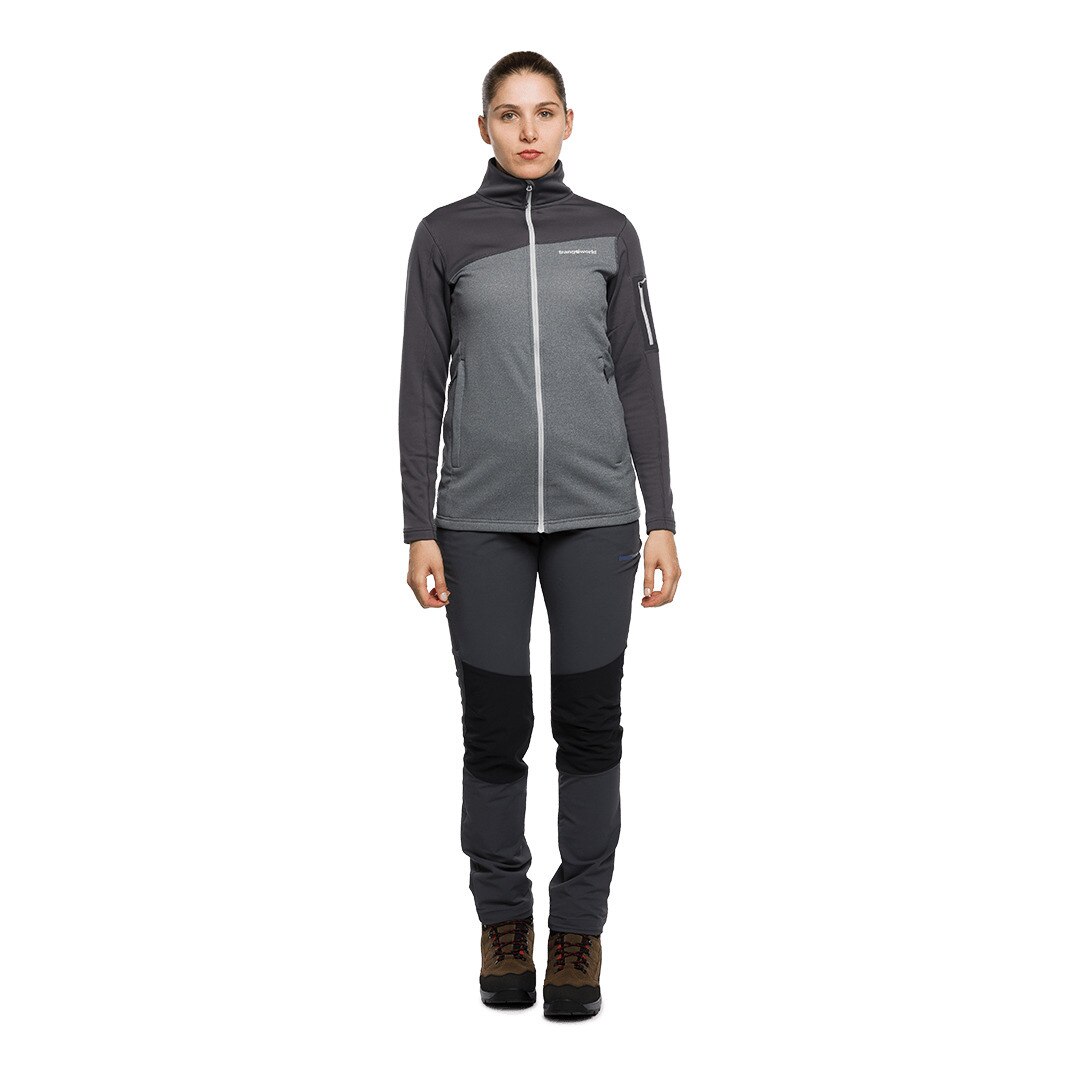 Chaqueta de mujer Azaila Trangoworld - Gris claro Gris claro-4