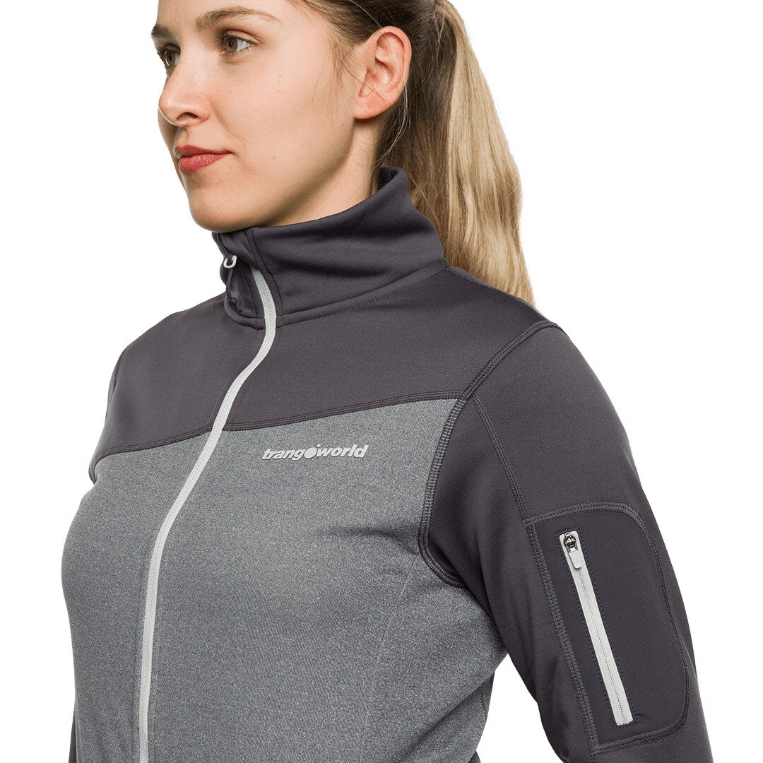 Chaqueta de mujer Azaila Trangoworld - Gris claro Gris claro-5