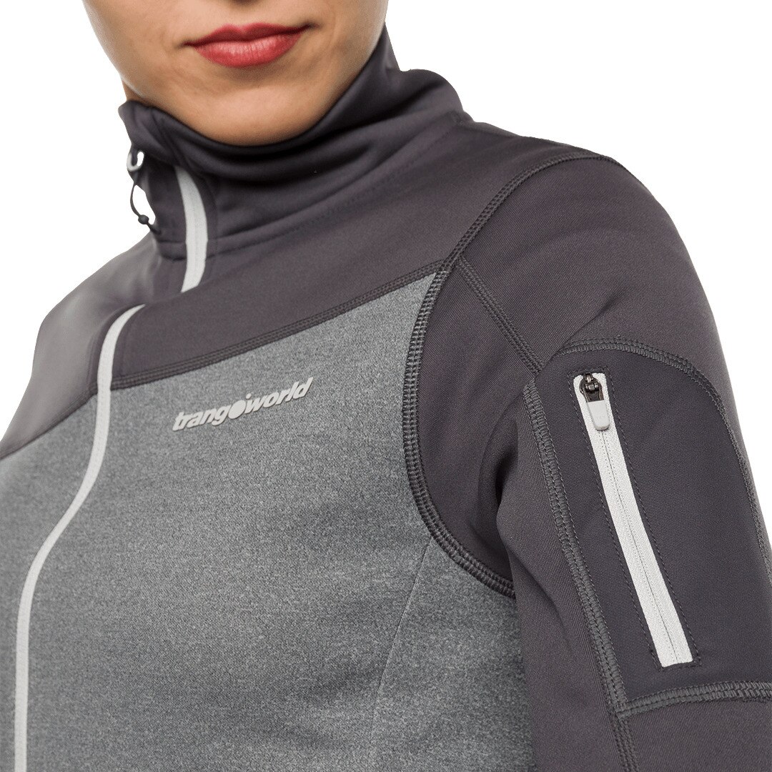 Chaqueta de mujer Azaila Trangoworld - Gris claro Gris claro-6