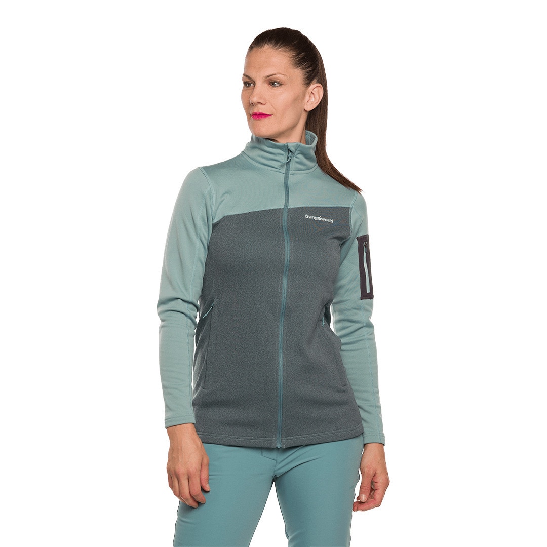 Chaqueta de mujer Azaila Trangoworld - Verde azulado Verde azulado-2