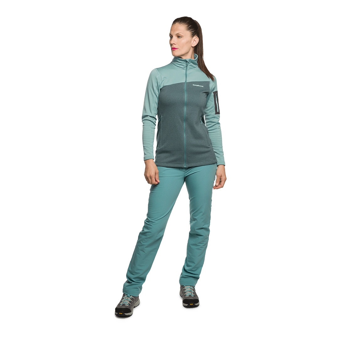 Chaqueta de mujer Azaila Trangoworld - Verde azulado Verde azulado-4