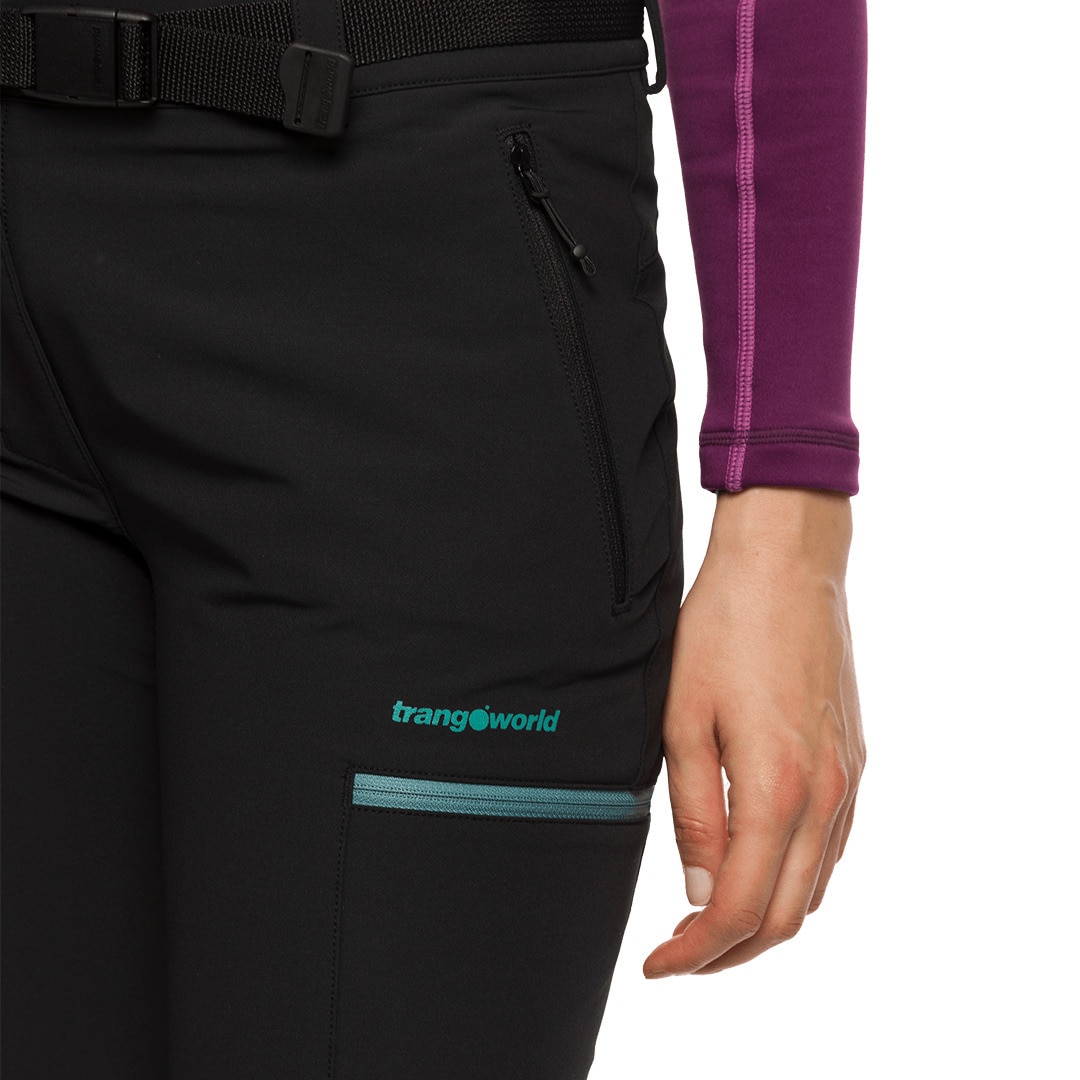 Pantalón largo de mujer Vivier Trangoworld - Negro Negro-4