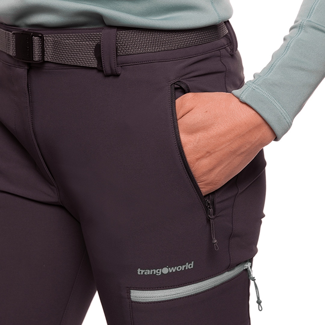 Pantalón largo de mujer Vivier Trangoworld - Antracita Antracita-5