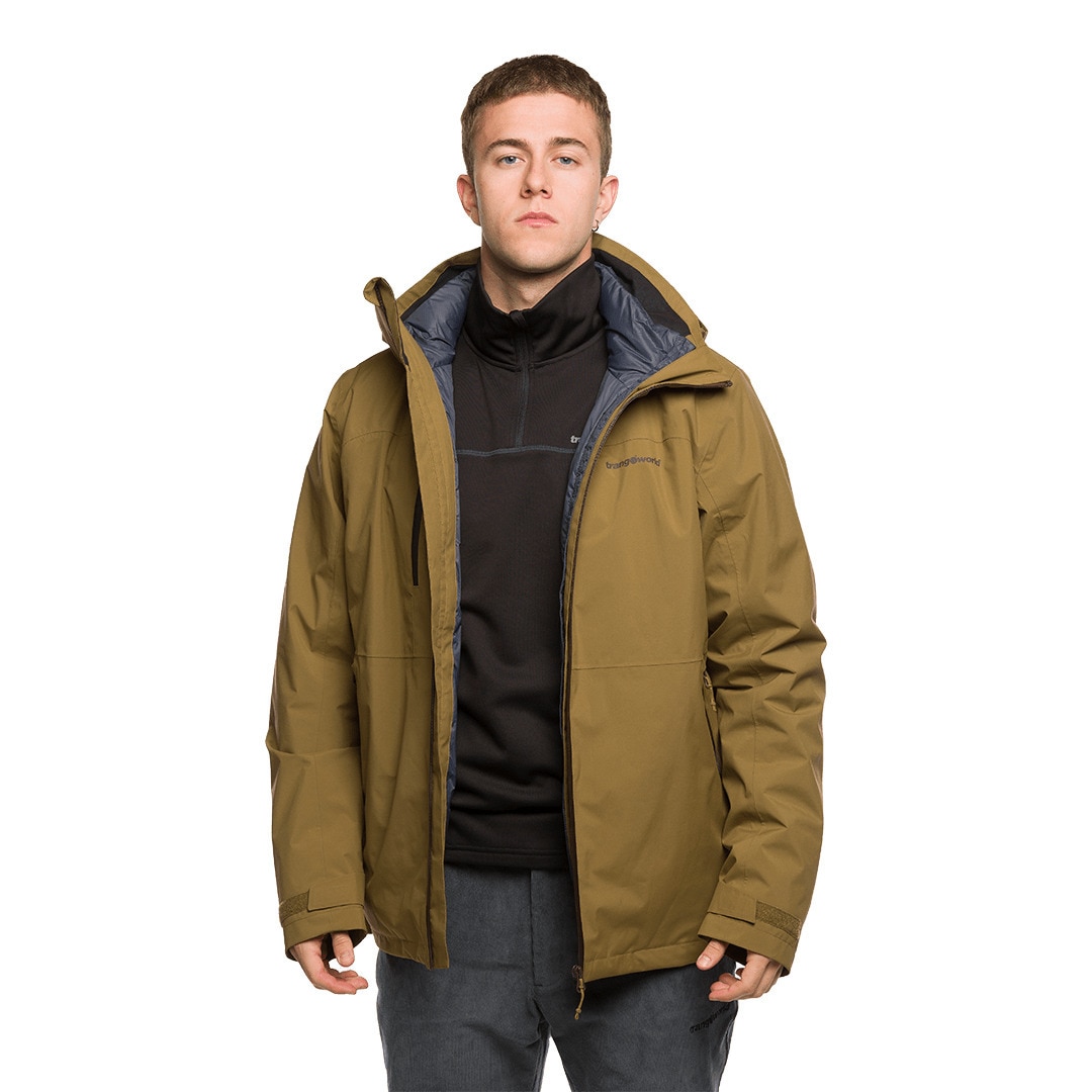 Chaqueta de hombre Salama complet Trangoworld - Marrón Marrón-10