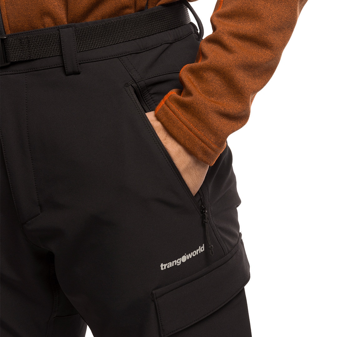 Imagen 4 de Pantalón largo de hombre Zagora Trangoworld - Negro Negro