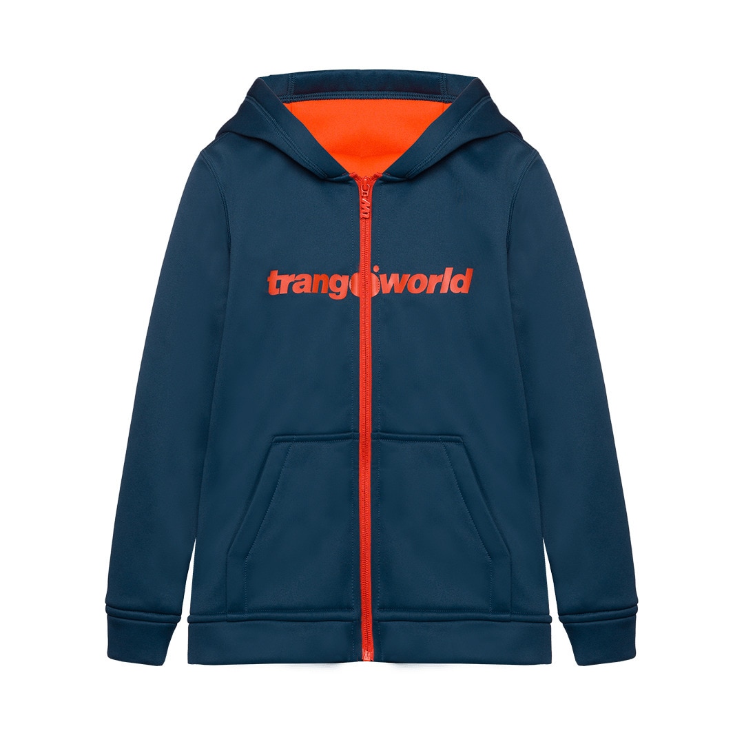 Sudadera de niños Oby Trangoworld - Azul marino / Naranja Azul marino / Naranja-1