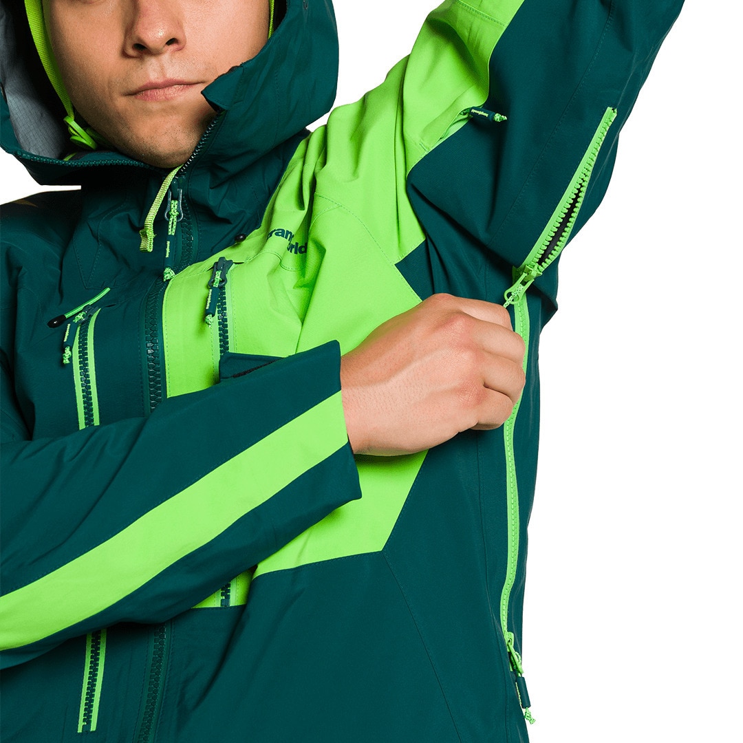 Chaqueta de hombre Trx2 shell evo Trangoworld - Verde oscuro Verde oscuro-6