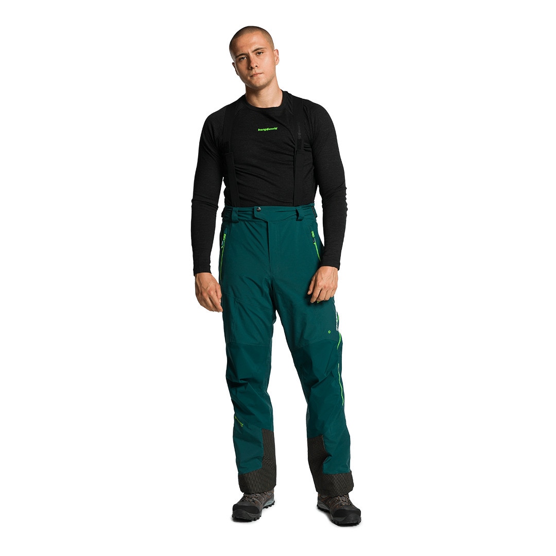 Imagen 11 de Pantalón de hombre Trx2 shell evo Trangoworld - Verde oscuro Verde oscuro