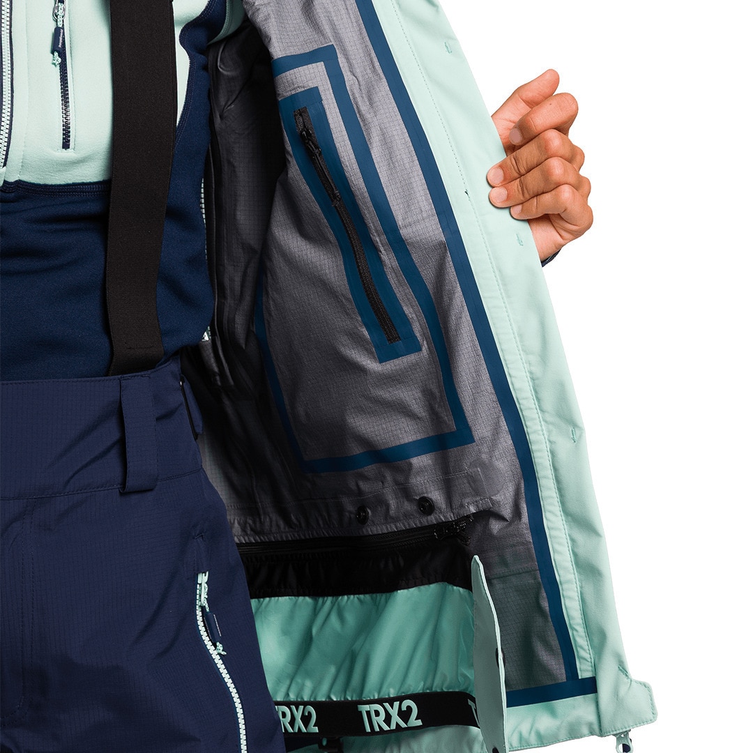 Chaqueta de mujer Trx2 shell wm evo Trangoworld - Azul Turquesa Azul Turquesa-10